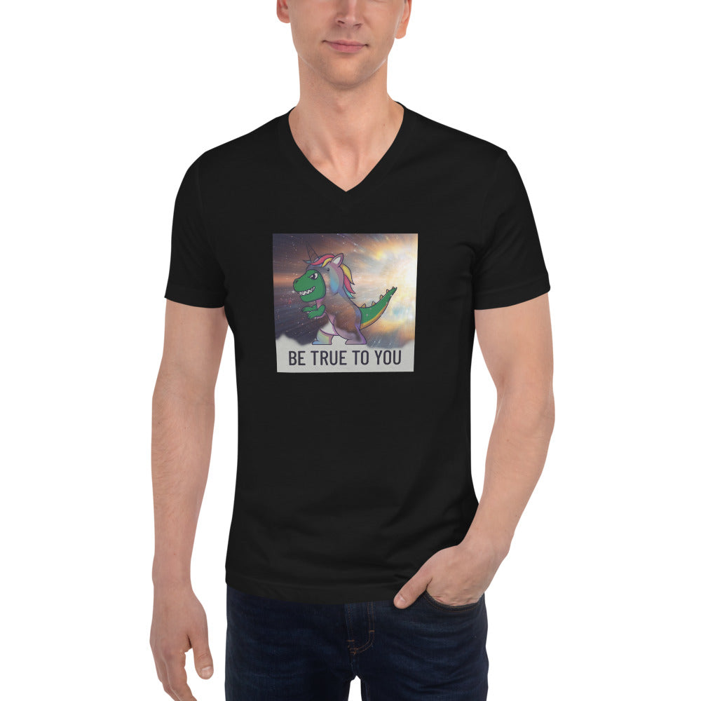 Unisex Short Sleeve V-Neck T-Shirt