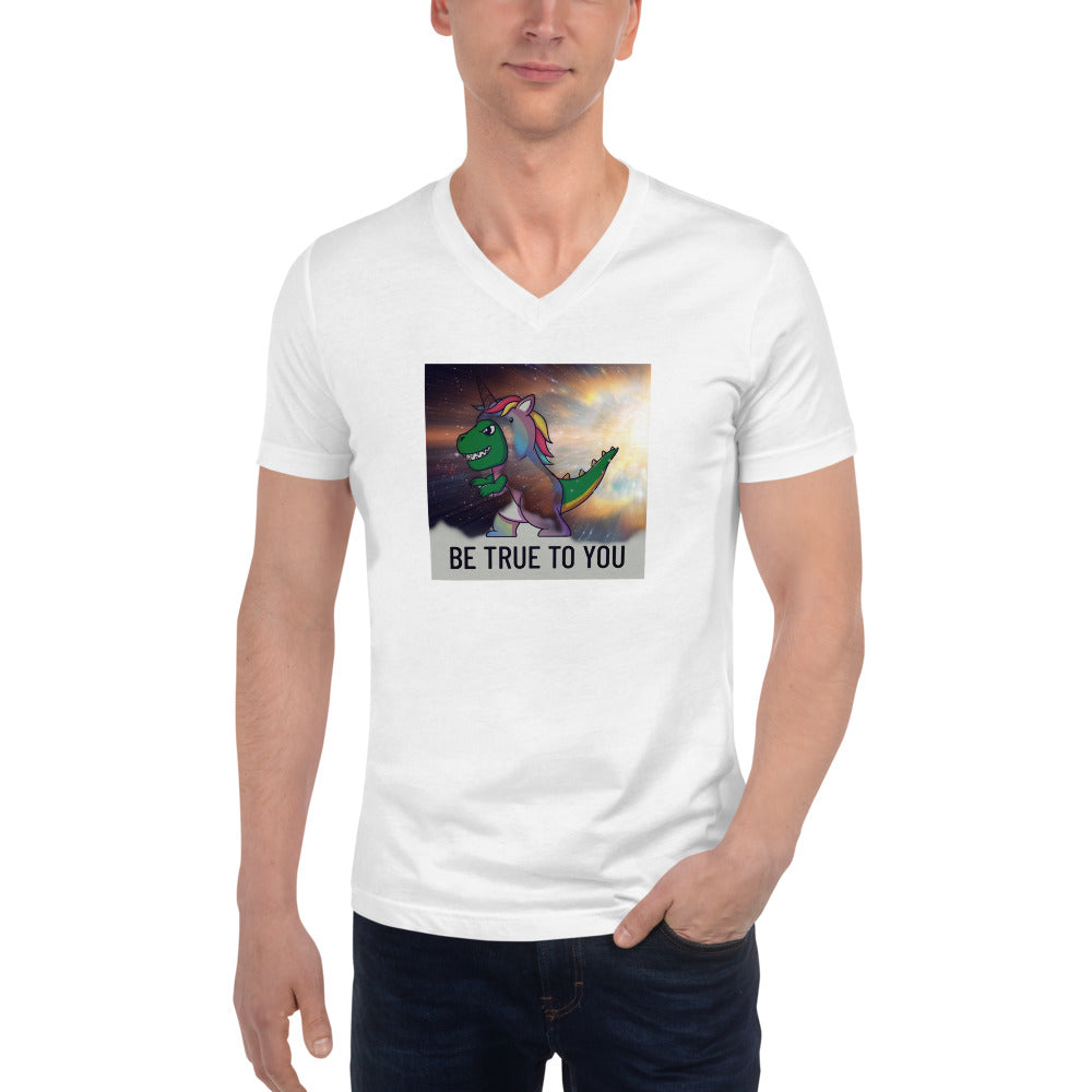 Unisex Short Sleeve V-Neck T-Shirt