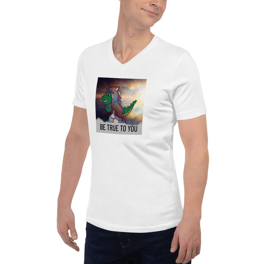 Unisex Short Sleeve V-Neck T-Shirt